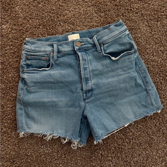 MOTHER Superior light Blue Denim shorts - Picture 1 of 5